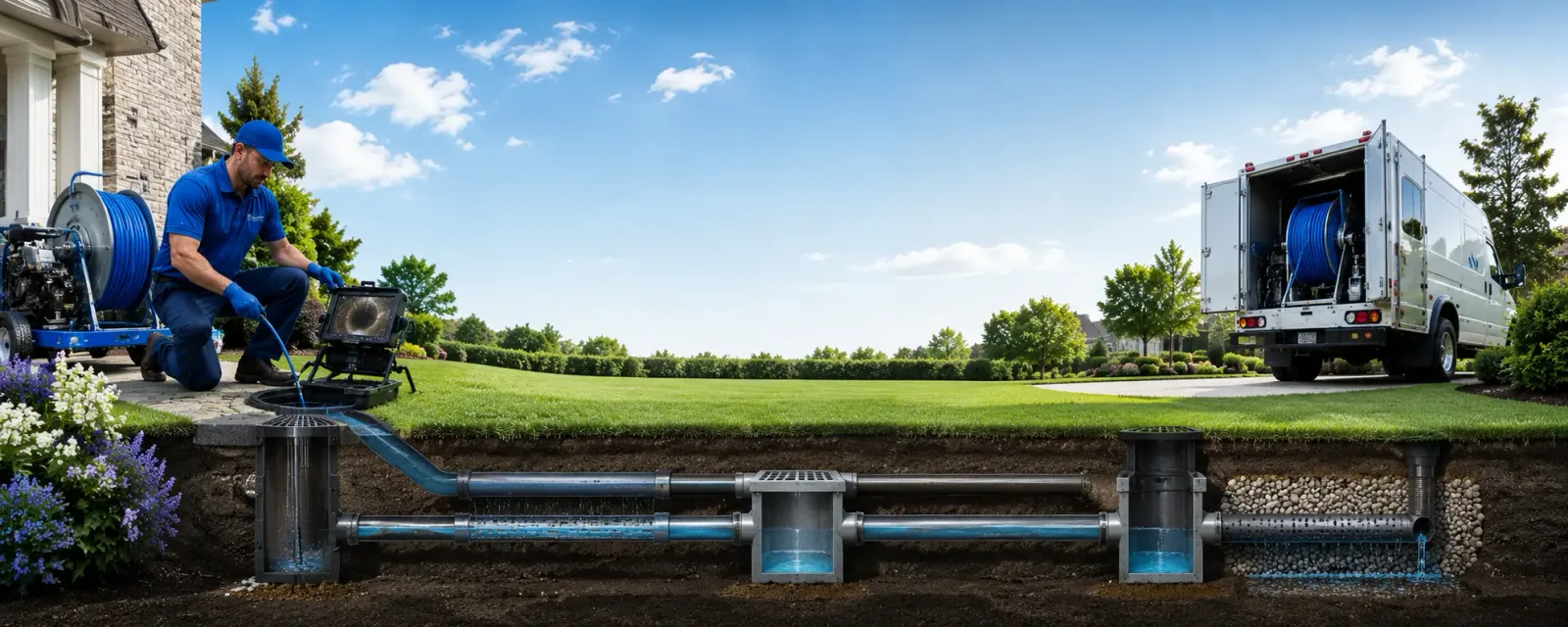 Outdoor drain cleaning information for Goodfield, IL